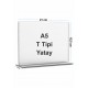A5 T Tipi Yatay Pleksi Föylük 148mmx210mm