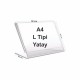 A4 L Tipi Yatay Pleksi Föylük 298mm x 210mm