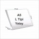 A5 L Tipi Yatay Pleksi Föylük 148mmx210mm A5 L Tipi Yatay Pleksi Föylük 148mmx210mm
